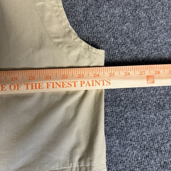 Vintage Greg Norman Full Zip Golf Vest Mens Medium Beige Tan - Picture 3 of 6